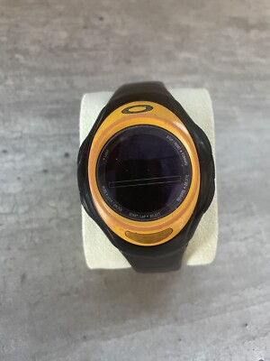 Oakley D1 Sports Watch Yellow Black LCD Digital Hydrophobic