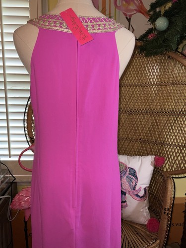 Pre-owned Lilly Pulitzer Sandrah Maxi Dress Wild Fuchsia ? $298 Size 4