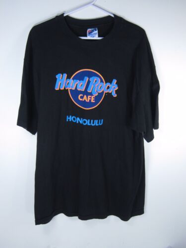 Vintage 80s Hard Rock Cafe Honolulu T-Shirt Single Stitch Black Great Cond. XL | eBay Vintage 80s Hard Rock Cafe Honolulu T-Shirt Single Stitch Black Great Cond. XL | eBay
