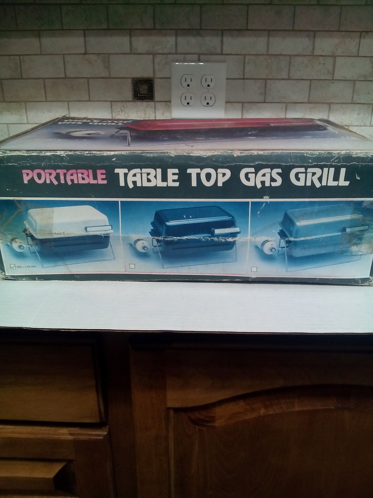 PORTABLE TABLE TOP GAS GRILL