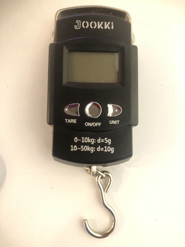 Fish Scale JOOKKI Hanging Portable Dial LCD Digital Weight Electronic 110lb/50kg