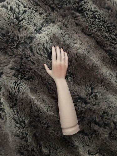 Vintage Doll Parts 1980's Ceramic Arm Hand