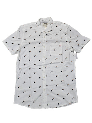 *NWT* GoodThreads Std-Fit Men's Short-Sleeve Toucan Poplin Shirt *PICK SIZE* Y40