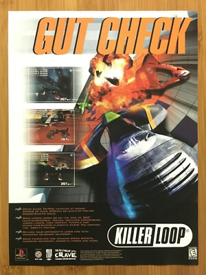 Killer Loop PS1 1999 Vintage Video Game Print Ad/Poster Official Promo Art Rare!