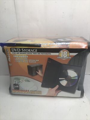 Allsop 18 DVD Storage Case Box Set & Organizer Shelf & Marker & Scratch Kit NEW