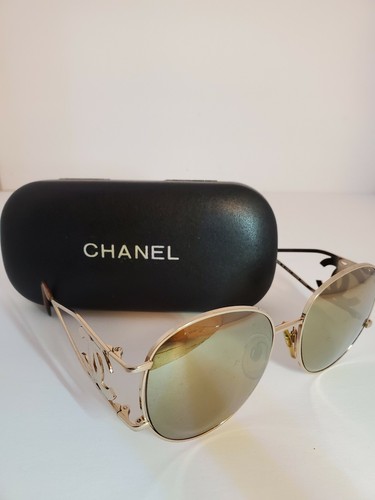 Ultra-rare Chanel Gold Vintage Miller 05258 Circa 1990s Sunglasses