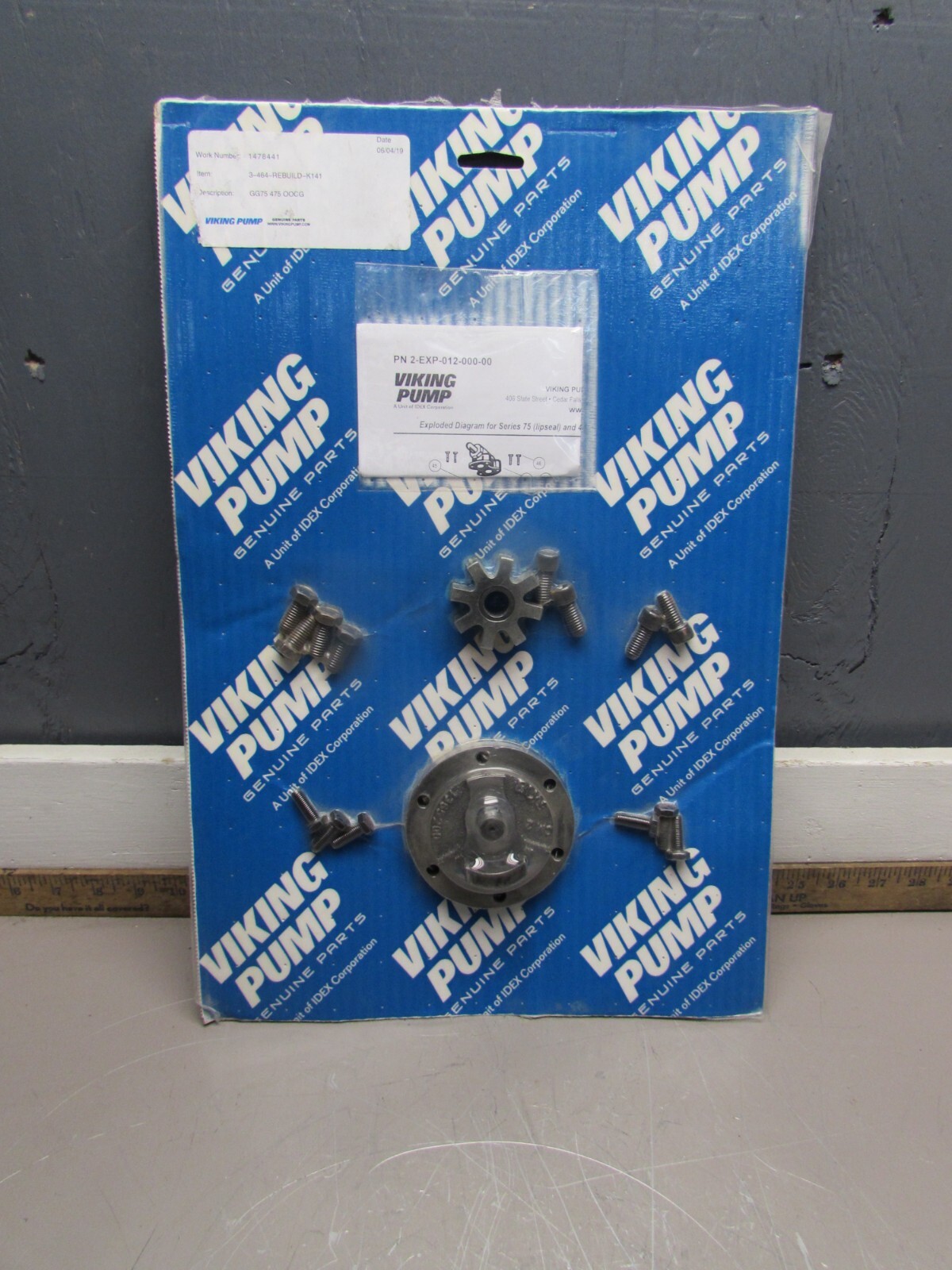 VIKING GG475, PUMP REBUILD KIT #, 3-464-REBUILD-K141, NEW! MAKE