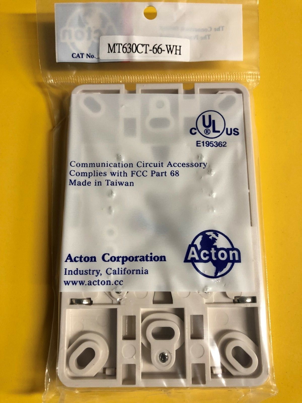 Lot of 30 Phone Jack Wall Plate Modular White Surface Mount 6 Wire Flush Tel.