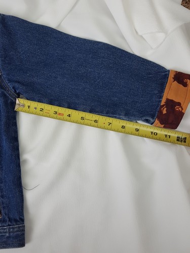 No Boundaries Western Rodeo Cowboy Country Roping Style Jean Jacket Kids 4/5