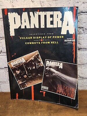 PANTERA GUITAR TAB SONGBOOK (Vulgar Display of Power & Cowboys From Hell) 1993