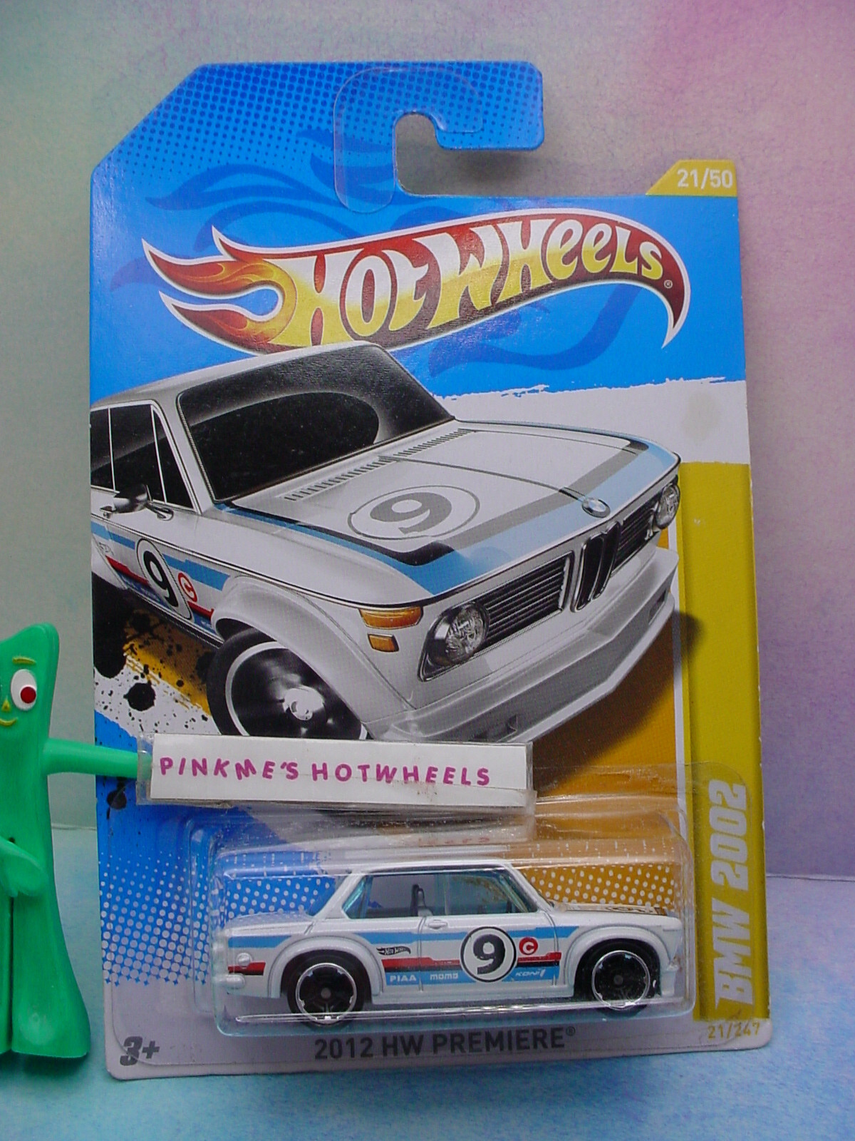 2012 i Hot Wheels BMW 2002 #21/50 ☆white; blue; 9 Premiere