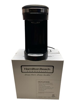 New Hamilton Beach Commercial HDC200S single cup coffee maker - Black
