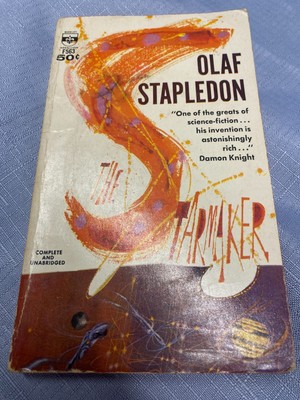 THE STAR MAKER Olaf Stapledon 1ST ED Print 1961 VINTAGE Sci-Fi PULP Book