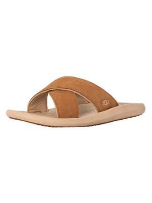 

Мужские шлепанцы UGG Brookside, коричневые, Коричневый, 1136654