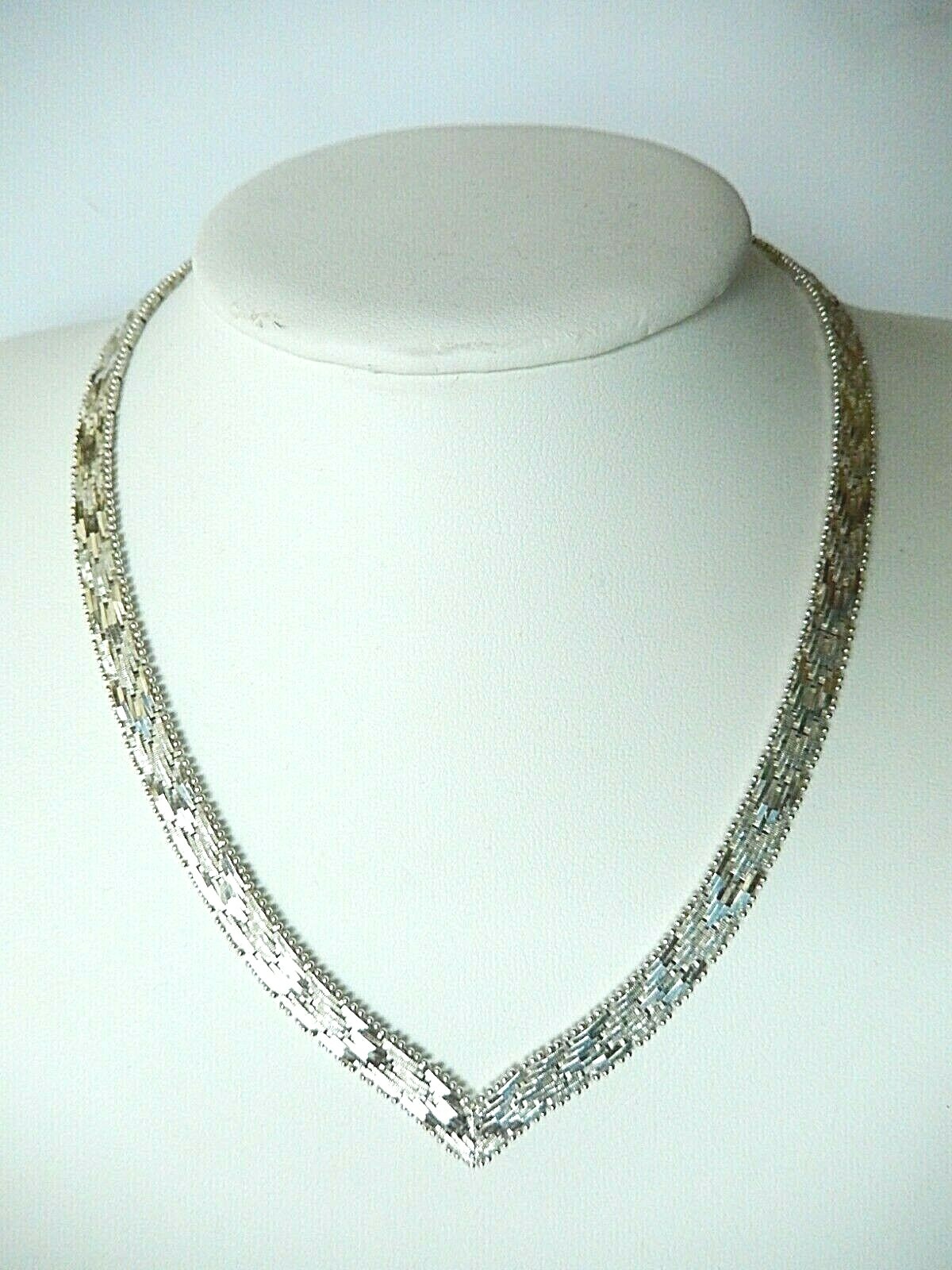 *VINTAGE* 925 Sterling Silver 7mm Wide Italy 16 *VINTAGE* 925 Sterling Silver 7mm Wide Italy 16