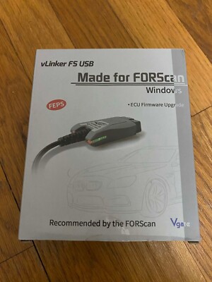 Vgate vLinker FS OBD2 Scanner USB Adapter Fit For FORScan HS/MS-CAN Auto Switch