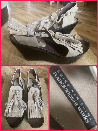 靴 EMIKO KAMISHIMA RABOKIGOSHI works 25.5 美品✨ラボキゴシワークス(EMIKO KAMISHIMA)ショートブーツ21.5