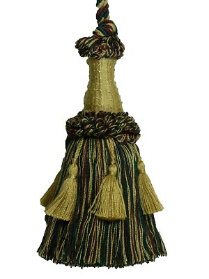Conso Empress 22009 W59 WHEAT DUSTY GRAPE GREEN TEAL Decorative 5.5'' Tassel 