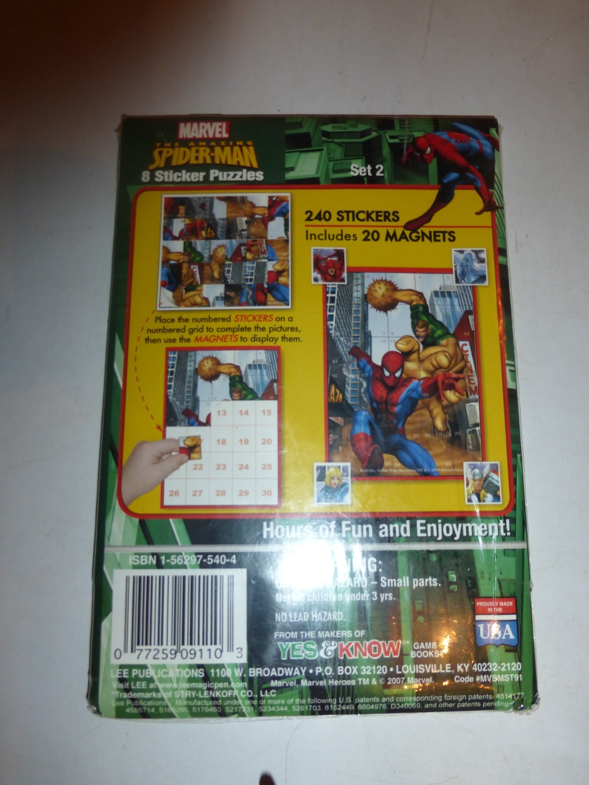 The Amazing Spiderman - 8 Sticker Puzzles - Set 2  B250