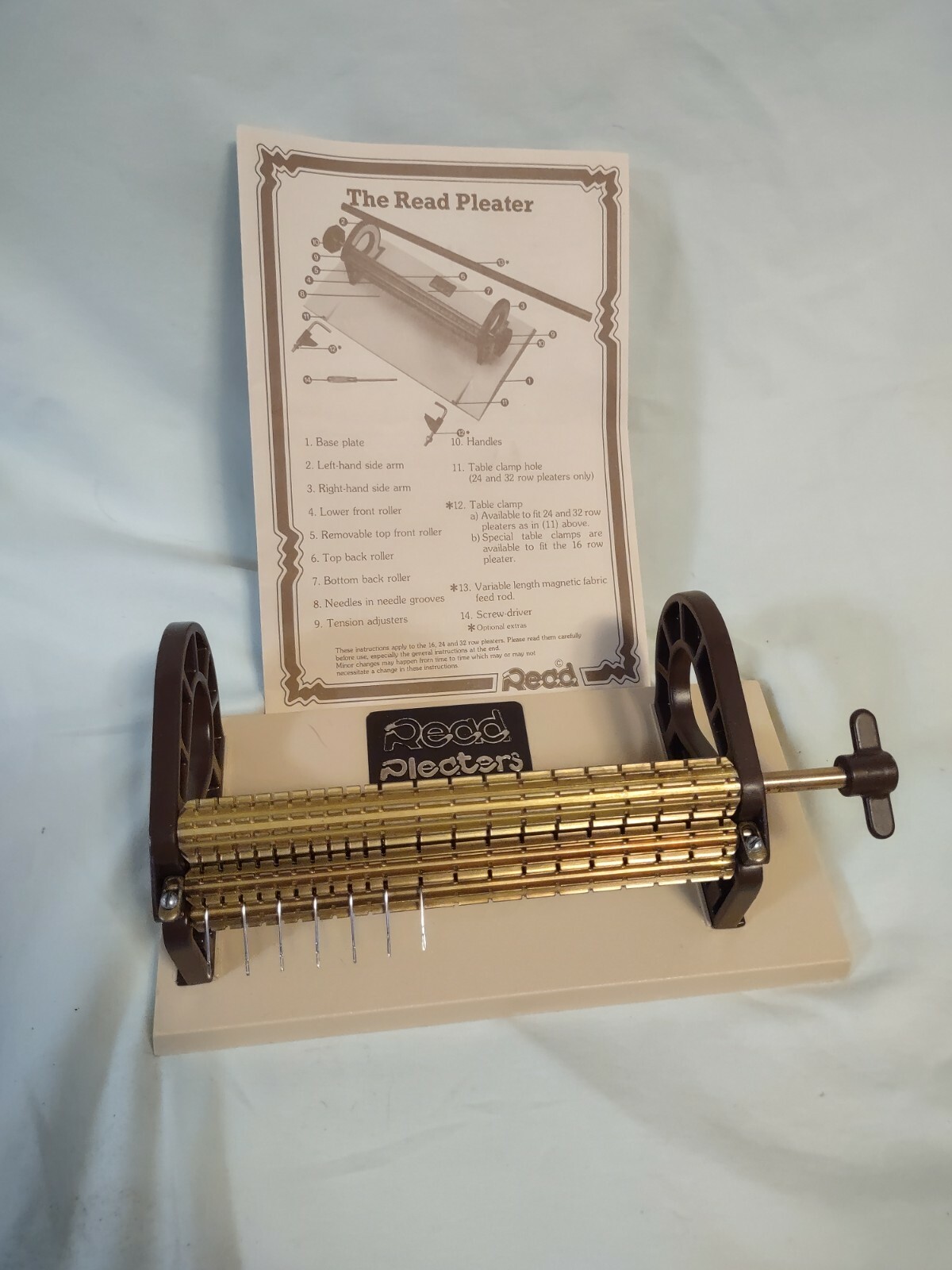 Original Read Pleater 16Row Smocking Machine + Instructions, Box