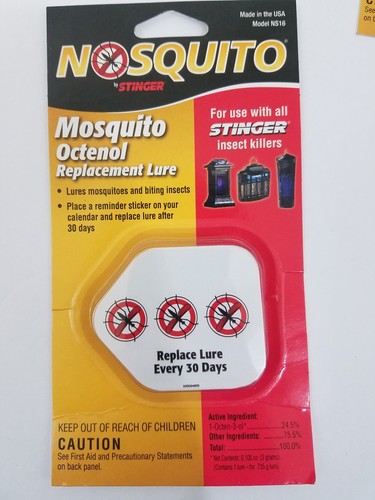 Stinger NS16 Nosquito Octenol Replacement Mosquito Lure Model NS16 NEW 3 PACK