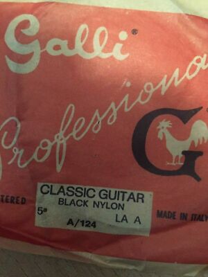 GALLI Professional Classic Guitar black Nylon 5 A/124 Vintage