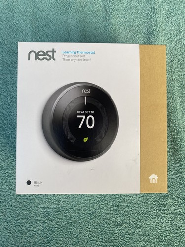 Google Nest Learning Thermostat 3rd Gen Black (T3016US)