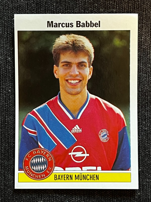 Sticker Panini Bundesliga Fussball ' 95 Marcus Babbel Bayern Munich # 7 New