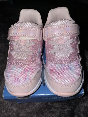 Stride Rite Girls Pink Tie-Dye Light-Up Shoes 7.5 Medium Toddler BG032794