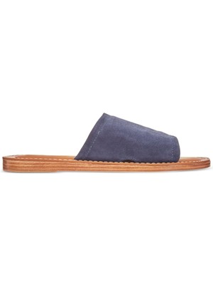 

Женские кожаные шлепанцы на танкетке BELLA VITA 1/2 на каблуке 1/2 Ros-italy 9,5 W, Navy, ROSITALY