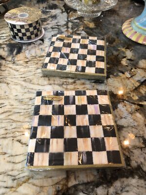 1 MacKenzie-Childs Courtly Check Lunch Paper Napkins. NIP