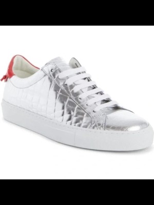 

Женские спортивные кроссовки на платформе GIVENCHY Silver Crocodile Urban Street, Серебряный, BE0003E10K