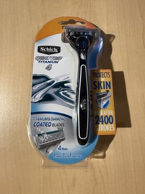 Buy Schick Quattro Titanium Razor Handle + 1 Cartridges