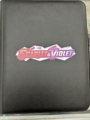 Scarlet & Violet 9 Pocket Standard 35pt Toploader Binder Holds 216 Cards!