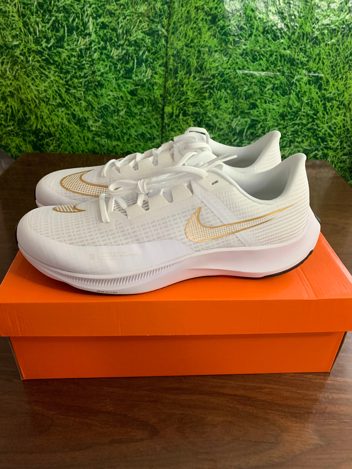 Nike Air Zoom Rival Fly 3 Running/Training Shoes White/Gold