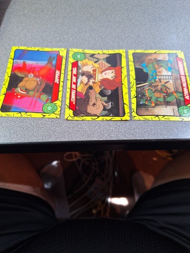 1989 Teenage Mutant Ninja Turtles Trading Card #56, 59 AND 42 Excellent /221