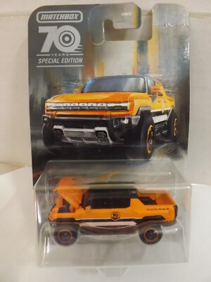2022 Matchbox 70 Years Special Edition Orange Hummer EV 3/5