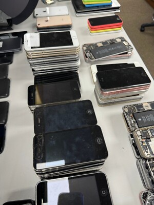 One RANDOM Apple iPhone for Scrap, Parts or repair practice.  iPhone 3 to XR