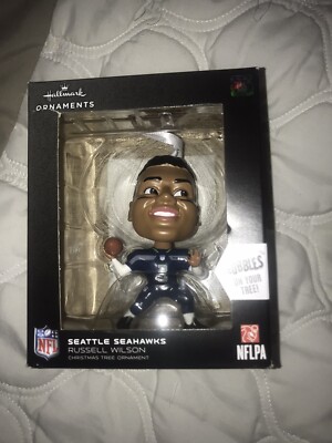 Hallmark Russell Wilson Seattle Seahawks Bouncing Buddy Player Ornament