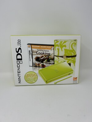 Nintendo DS Lite Personal Trainer Cooking Special Edition Lime Green Sealed