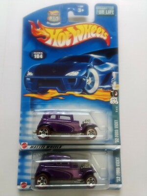 Hot Wheels Lot of 2 Walmart Redline 35th Anniversary 32 Ford Vicky *ships free*
