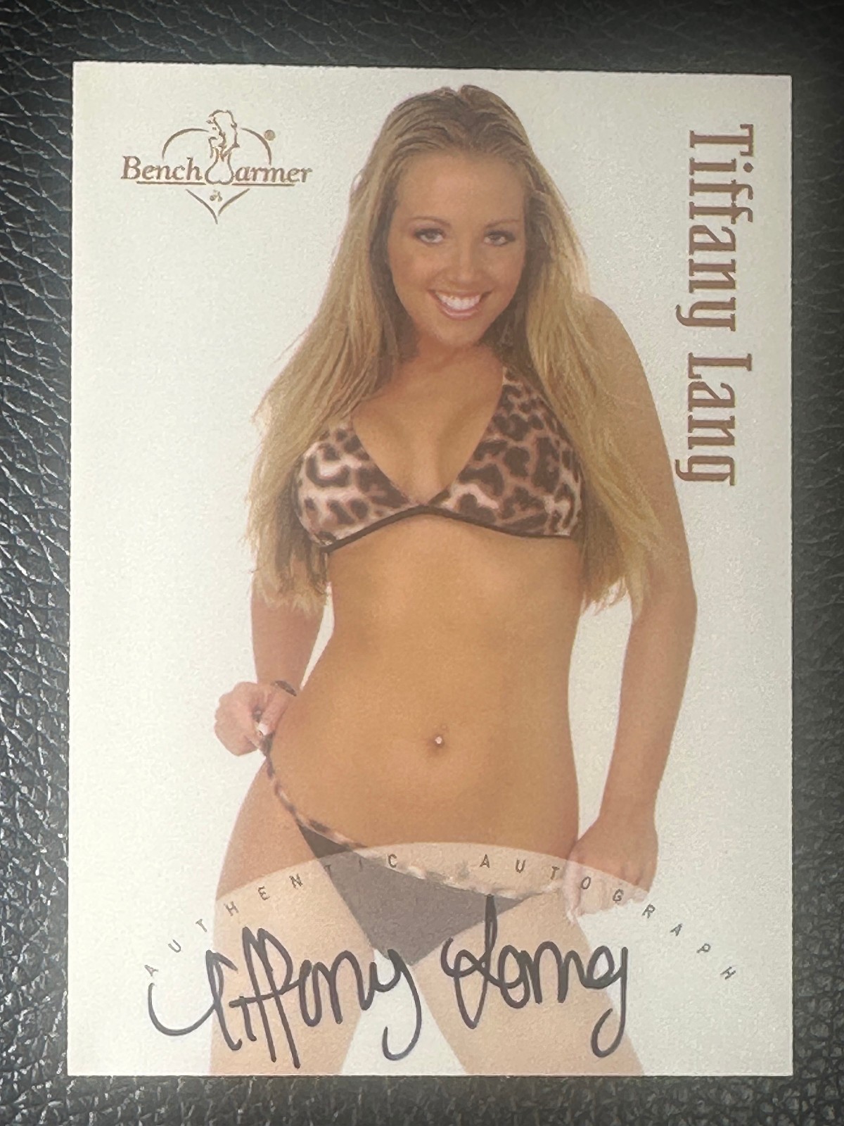 2003 Bench Warmer Tiffany Lang Auto Autograph