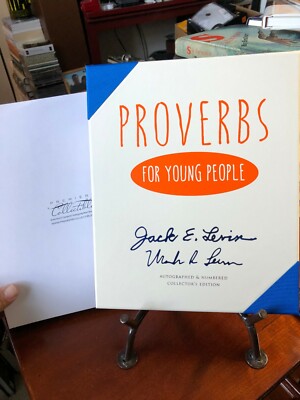 ''Proverbs for Young People'' by Jack & Mark Levin 2015 HC Signed w/ COA