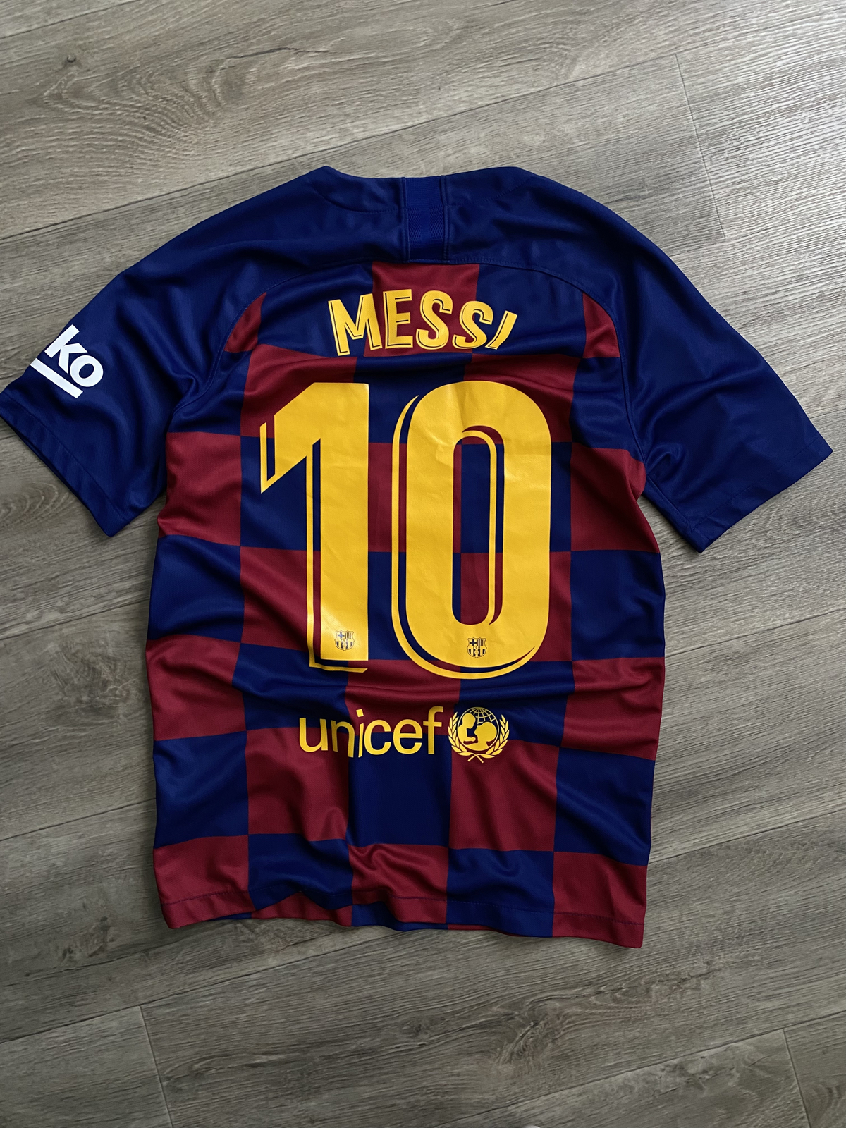 FC Barcelona Nike シャツ Messi 19 NIKE T-SHIRT 06 07 FC BARCELONA MESSI 19 S POLYESTER