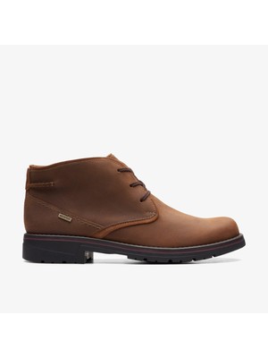 КОЛЛЕКЦИЯ ОТ CLARKS Мужские коричневые кожаные ботинки Morris с круглым носком, 9,5 Вт