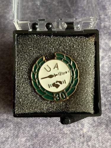 LOT Plumber’s Pipe Fitters Union 25 30 35 Yr Pin Tie Tack GOLD WRENCH masonic