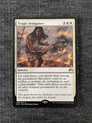 Tragic Arrogance 1x FOIL ORI MTG Magic Origins Rare MINT white Tragic Arrogance 1x FOIL ORI MTG Magic Origins Rare MINT white
