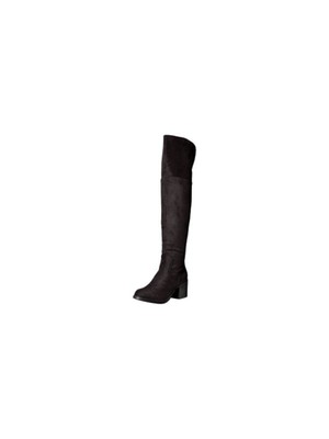 

JOURNEE COLLECTION Женские черные ботинки на молнии Sana с круглым носком на блочном каблуке, Черный, NVRXJBZPT002CCTM