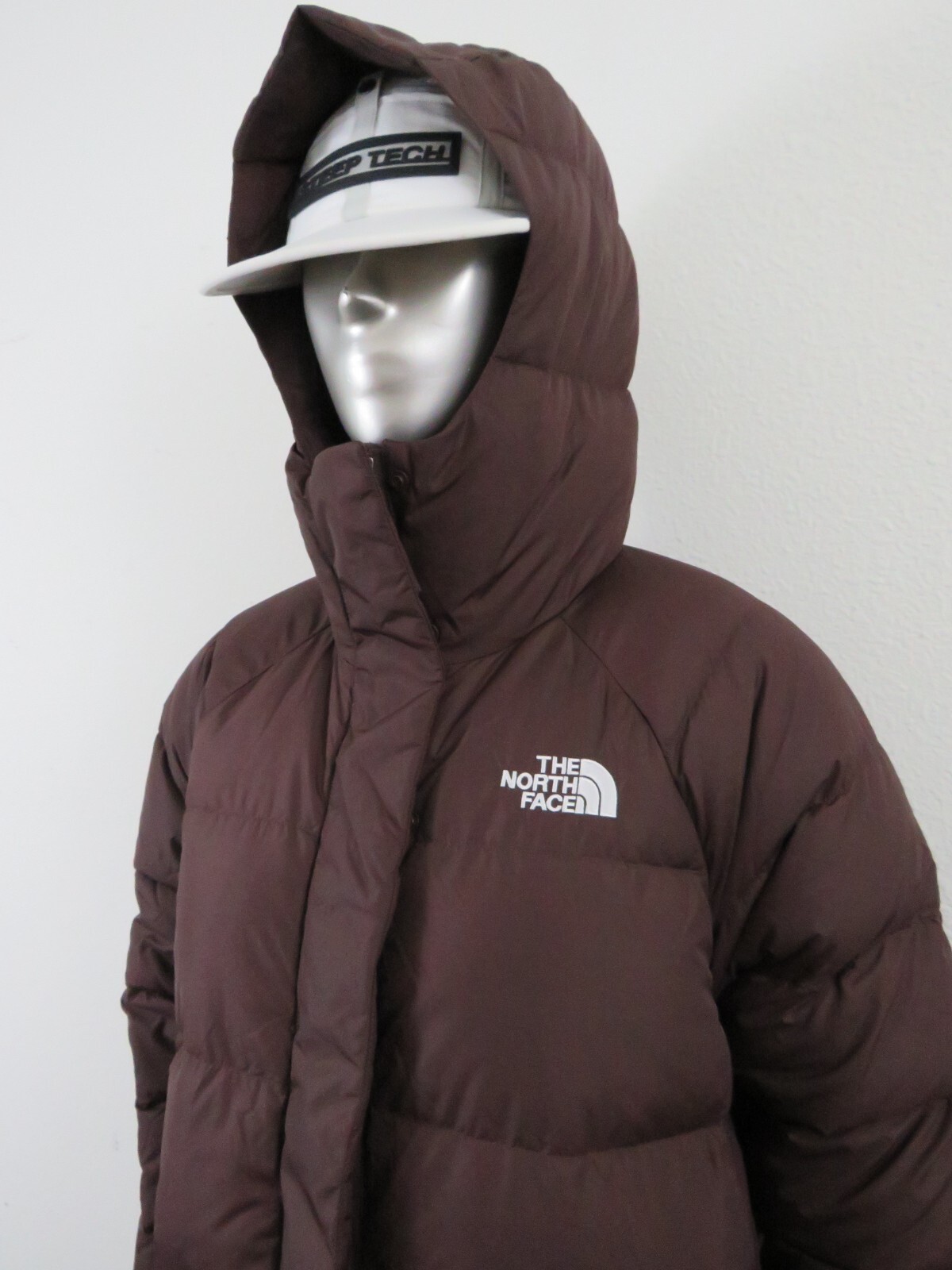 Pre-owned The North Face Womens  Hydrenalite Parka Long Down Warm Jacket - Coal Brown