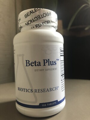Biotics Research BETA PLUS Nutritional Liver Gall Bile Support 180 Tablets 7/25